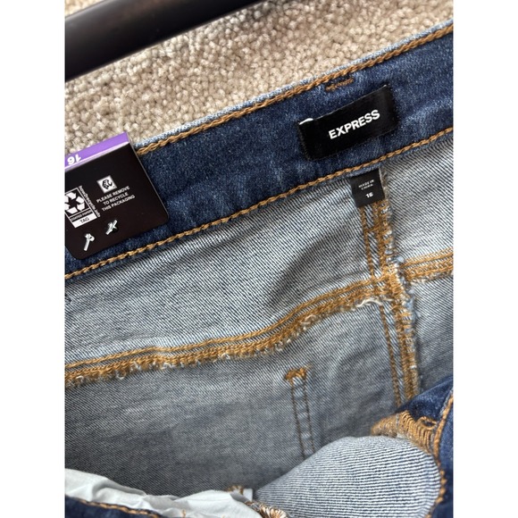 Express Jeans Women's 16 (Fits 33x31) Blue Denim Bootcut Cowgirl NEW - Picture 5 of 10